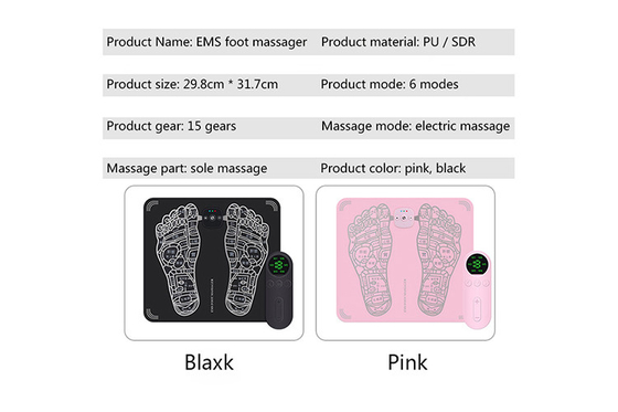 Wireless USB Detachable 298x317mm Ems Foot Massager
