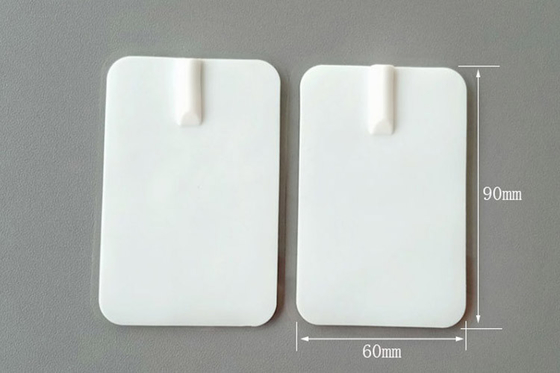 electrodos de goma del carbono del gel de silicona de la fisioterapia de 60x90m m
