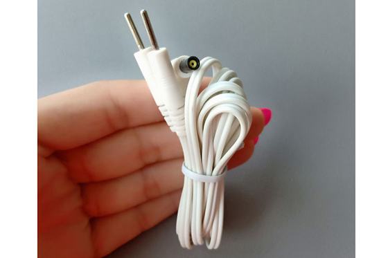 Los diez de la acupuntura 2.0m m de los diez llevan el cable del electrodo del alambre